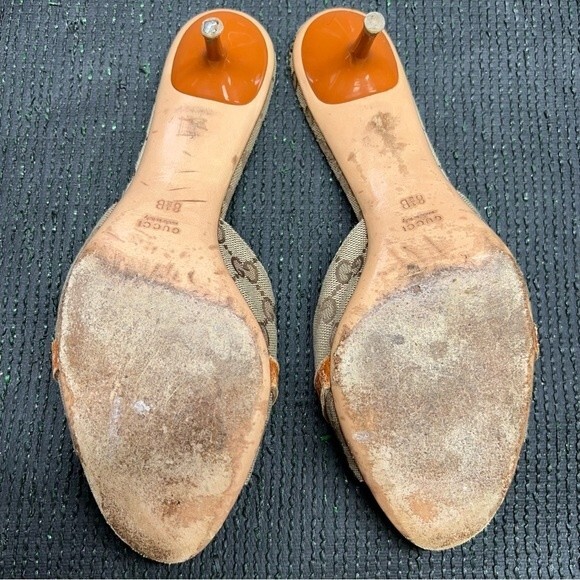 Gucci Open Toe Heels Size 8.5 - Picture 7 of 12